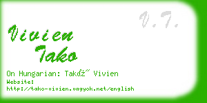 vivien tako business card